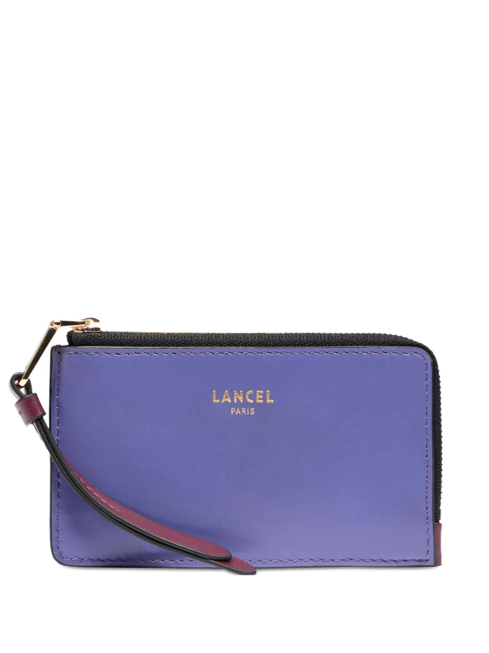 

Картхолдер на молнии Lancel, фиолетовый