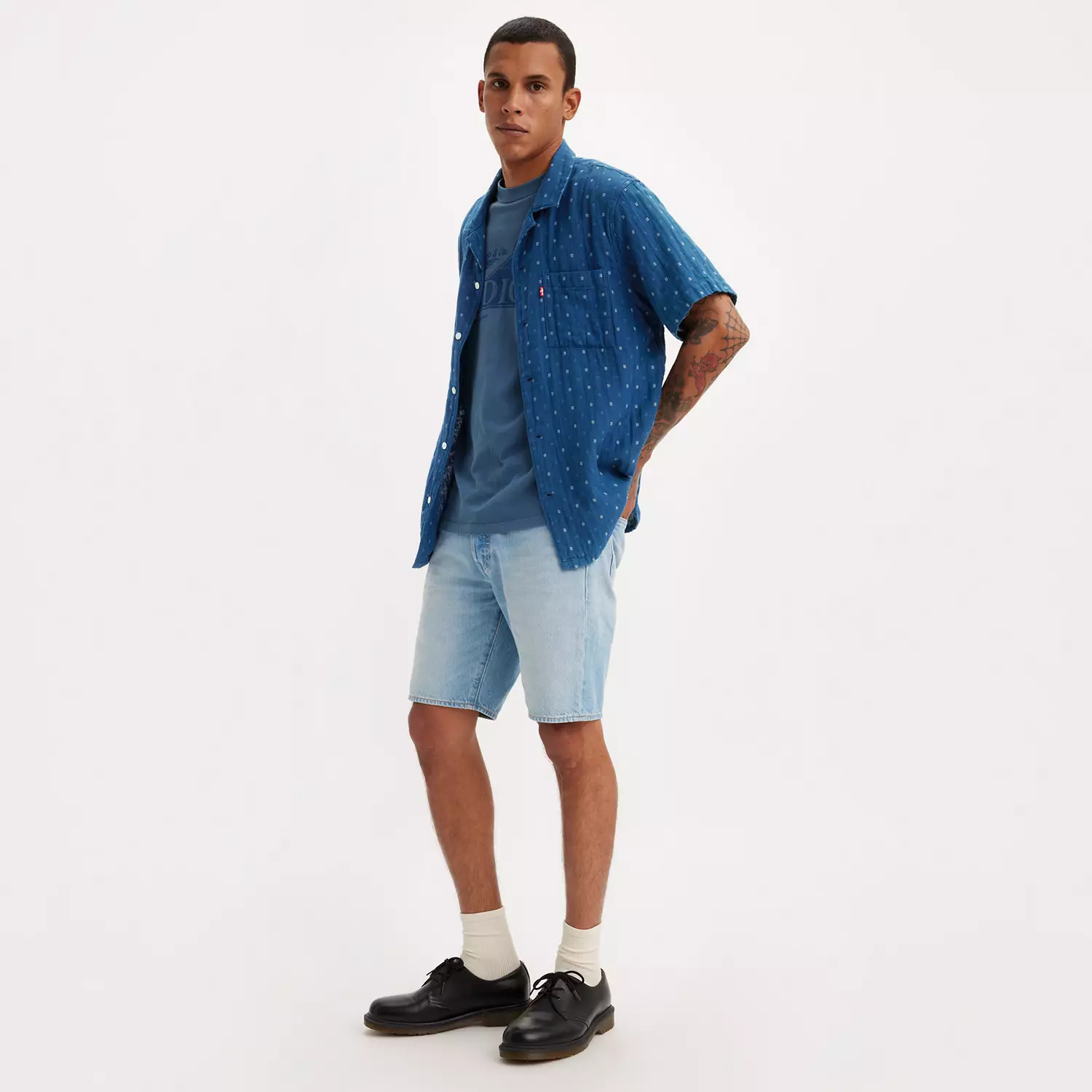 

Легкие мужские шорты 501 оригинального кроя шириной 11 дюймов Levi's, цвет My Collection - Light Wash