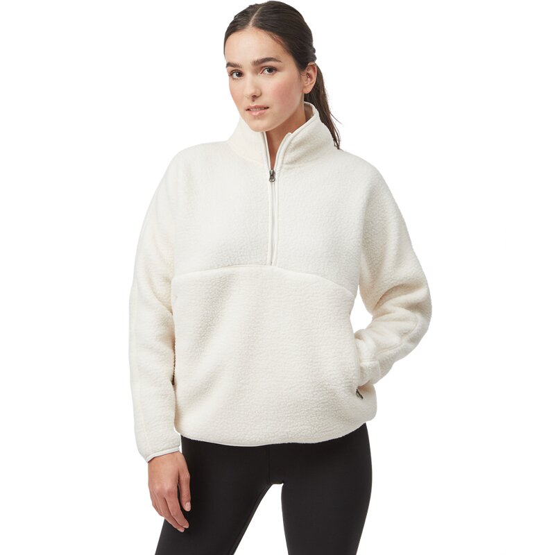 

Kapuzensweat w ecoloft half zip Tentree, белый
