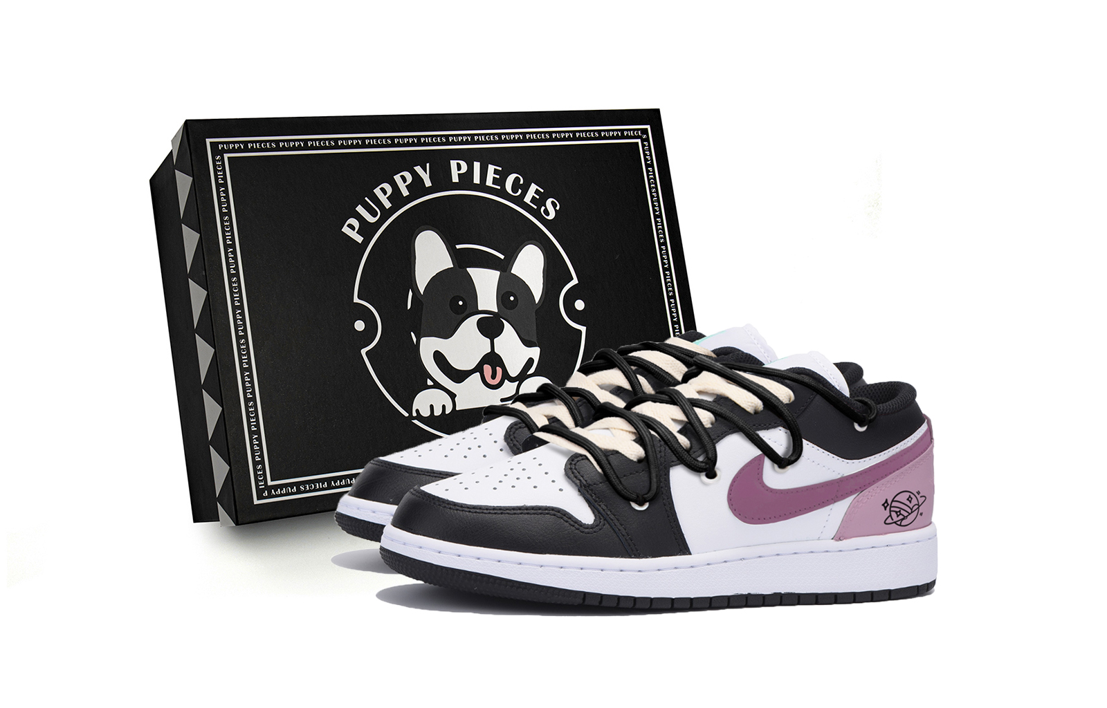 

Детские баскетбольные кроссовки Air 1 с низким верхом и противоскользящим верхом для подростков Jordan, черный