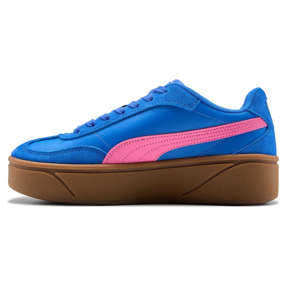 Кроссовки на платформе Club era от Puma, blue/pink gum — фото 3