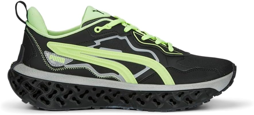 

Мужские кроссовки PUMA Xetic Sculpt с синим воротником и шнуровкой - черные