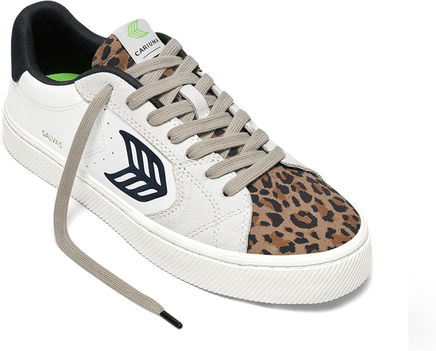 

Кроссовки Cariuma SALVAS из премиальной кожи, удобная обувь для мужчин, легкая и экологичная, универсальная повседневная обувь с 100 веганскими стельками и резиновой подошвой, белый/черный