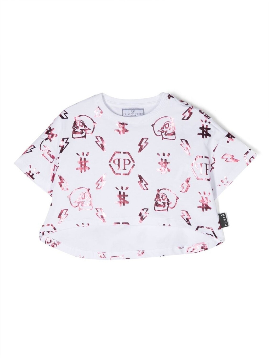 

Футболка с логотипом Philipp Plein Junior, белый