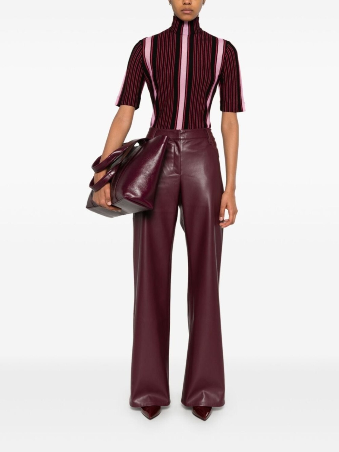 

Missoni трикотажный топ с высоким воротником, черный