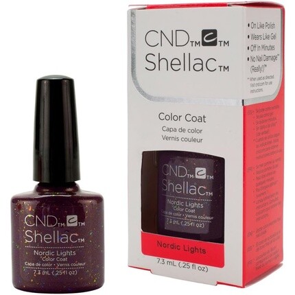 

Шеллак Nordic Lights 7,3 мл 0,25 жидких унций, Cnd