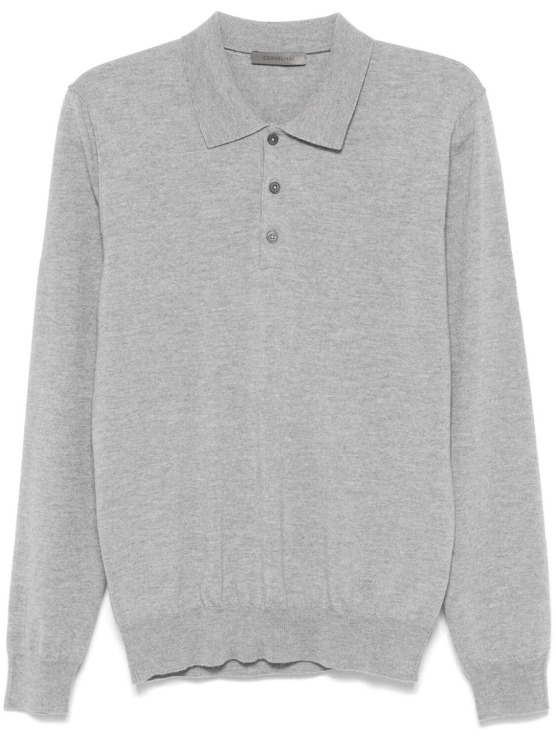 

Рубашка поло из вирджинской шерсти Corneliani, серый