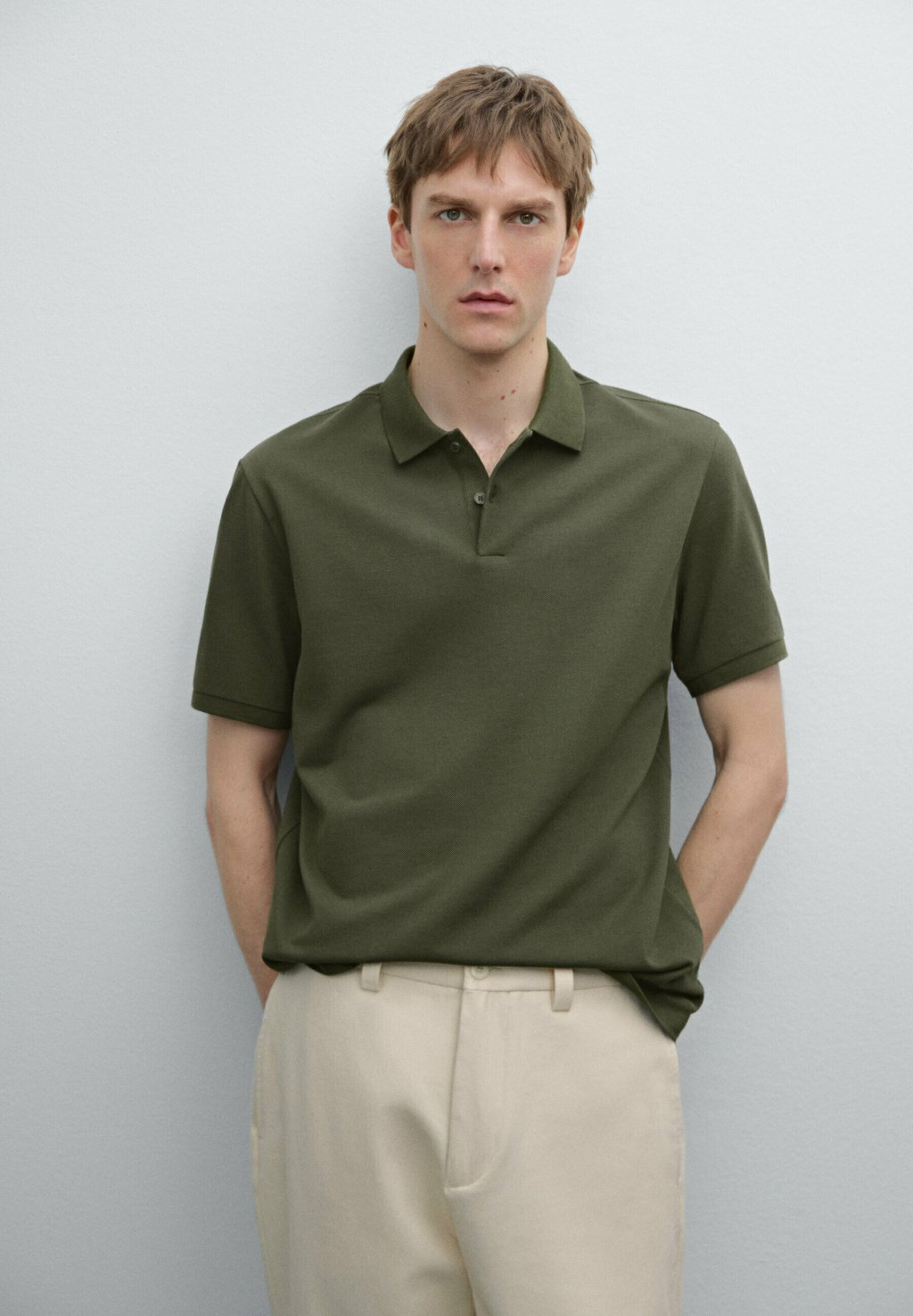

Рубашка поло Massimo Dutti, зеленый