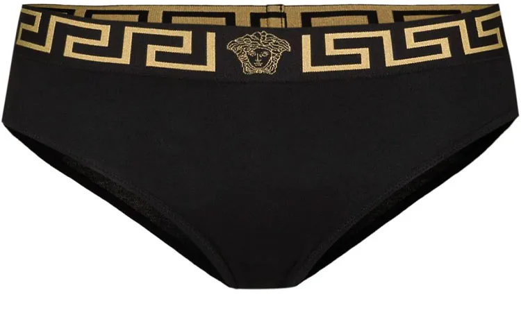 Трусы-слипы с логотипом Medusa VERSACE, черный