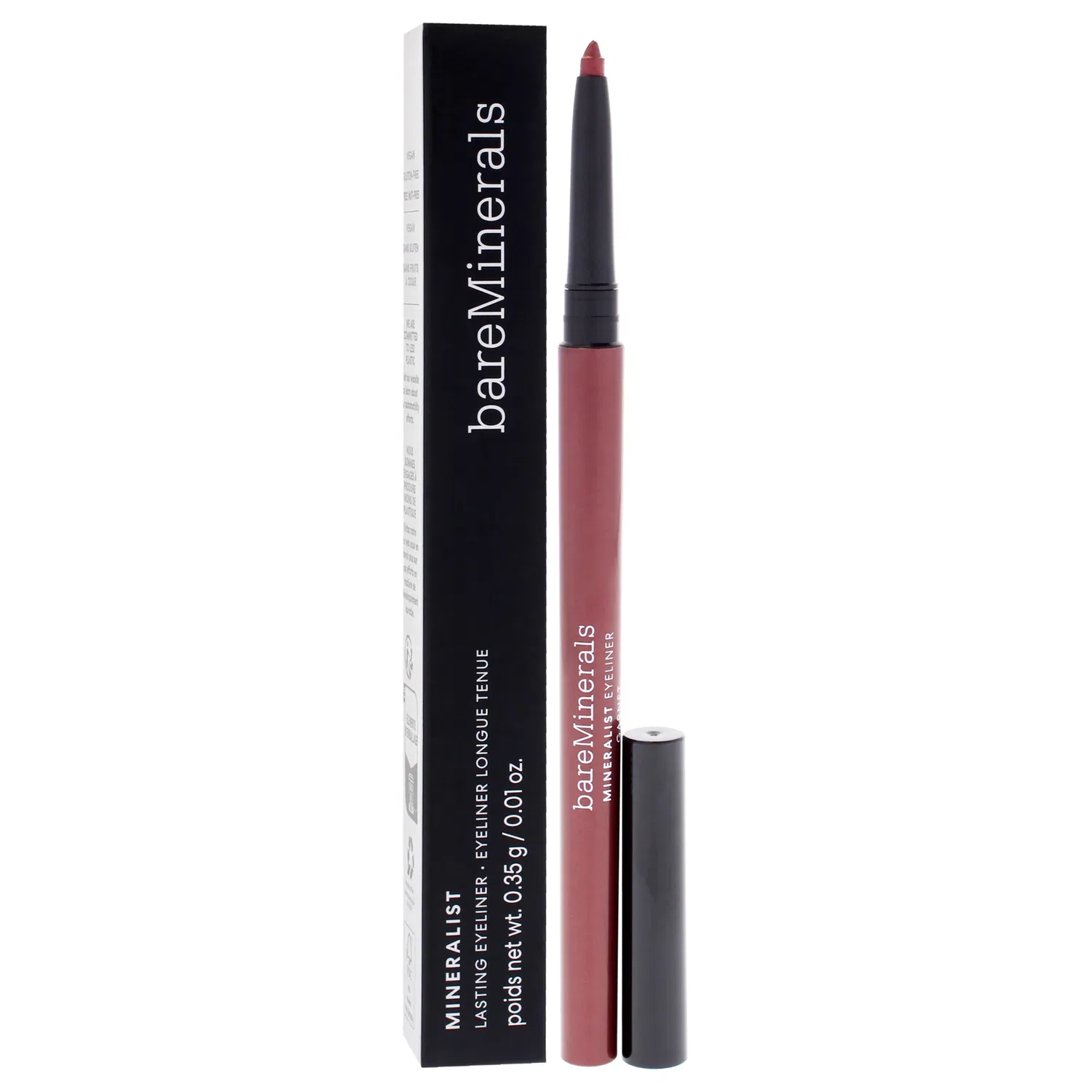 Стойкая подводка для глаз Mineralist Lasting Eyeliner - Garnet от bareMinerals для женщин - 0,012 унции, коричневый — фото 3
