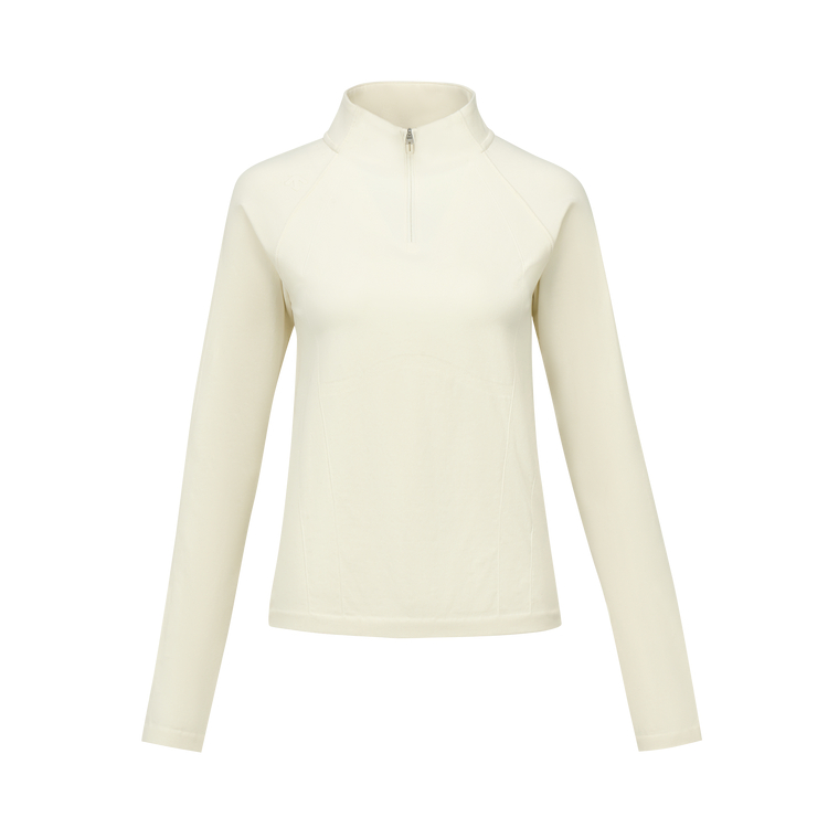 

Женская тренировочная кофта с длинным рукавом DESCENTE, cr-cream