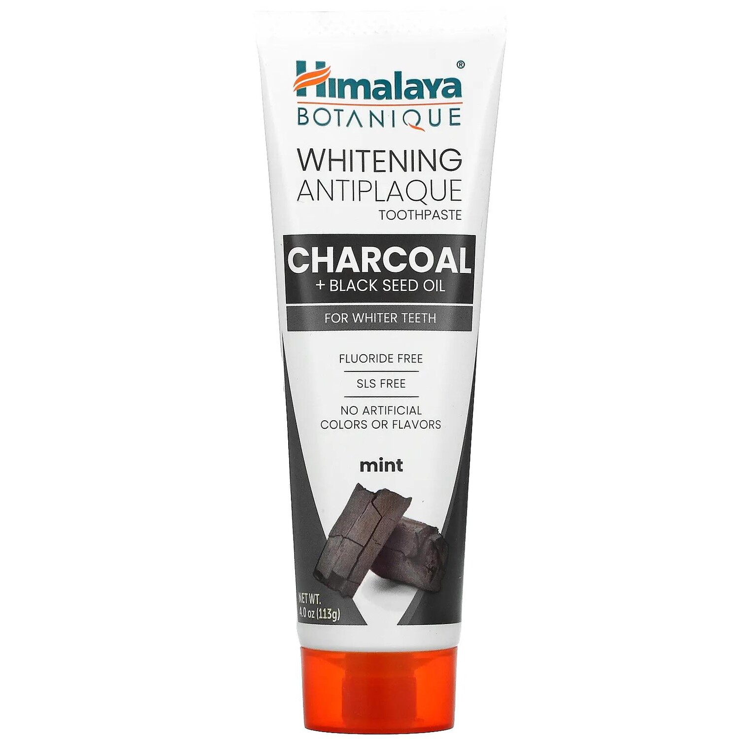 

Himalaya Whitening Antiplaque Toothpaste Charcoal + Black Seed Oil Mint 4.0 oz ( 113 g)