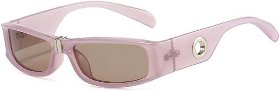 

Модные и универсальные солнцезащитные очки для мужчин и женщин, для путешествий на открытом воздухе, в уличном стиле, с защитой от УФ-излучения PRSTNN, Pink Light Brown