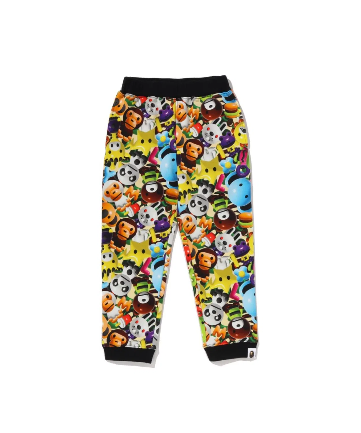 Спортивные штаны с принтом 3D MILO ALL FRIENDS бренда A Bathing Ape, хлопок, мультиколор