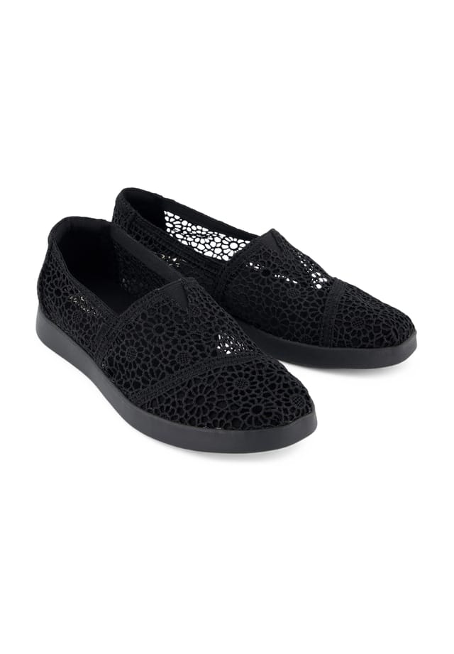 Тапочки "альпаргата плюс" веганские Toms, черный