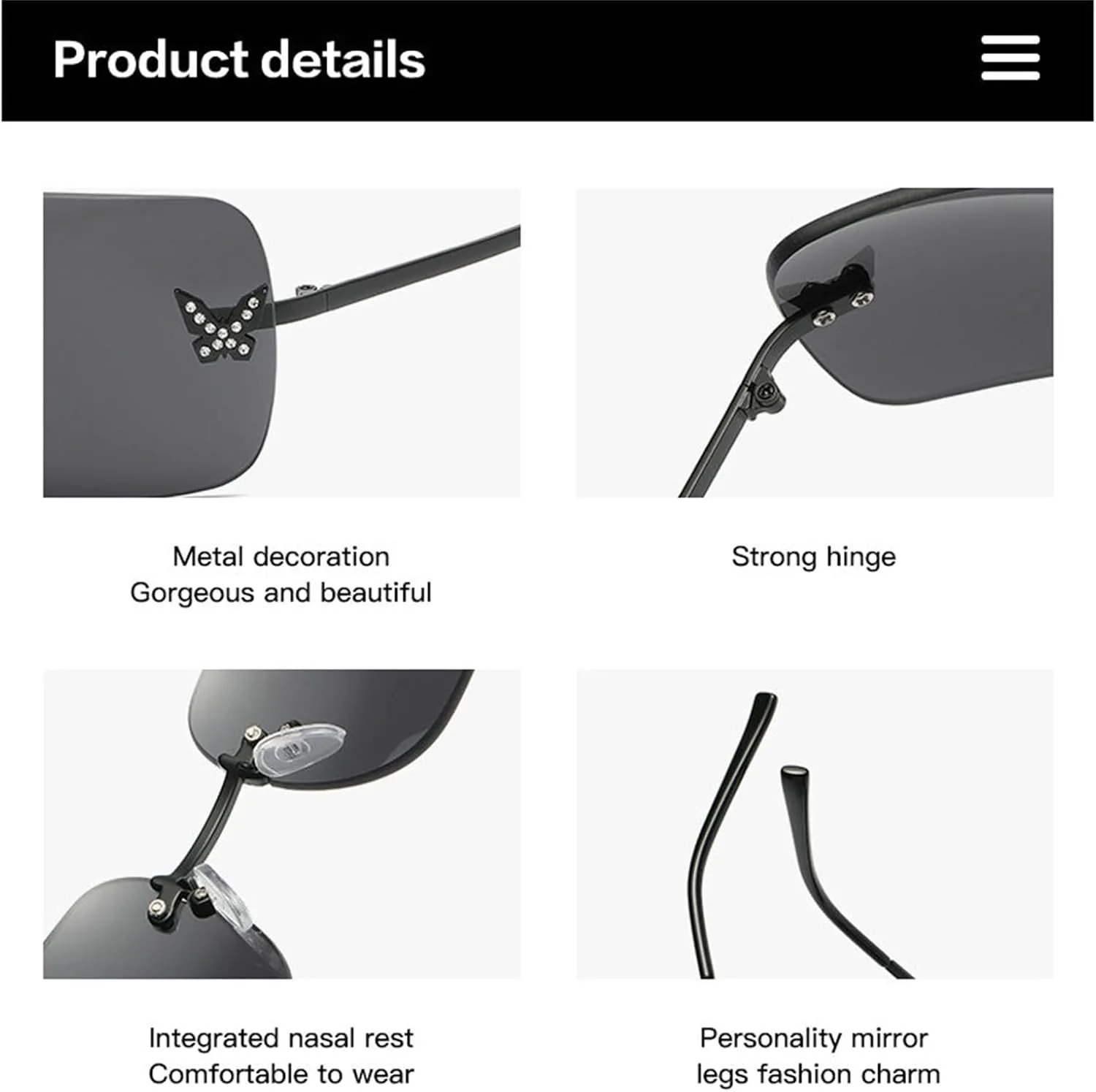 

Солнцезащитные очки Willochra 2023 прямоугольной формы с градиентом в стиле Y2K для женщин, модные ретро-очки для лета, без оправы, с эффектом бабочки, Pink