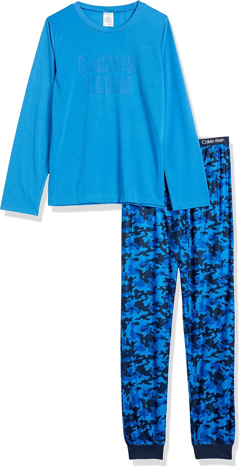 

Комплект из футболки с длинным рукавом и джоггеров Calvin Klein для мальчиков, Navy Camo