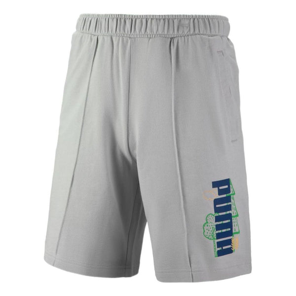 

Шорты logo nature shorts 'grey' Puma, серый