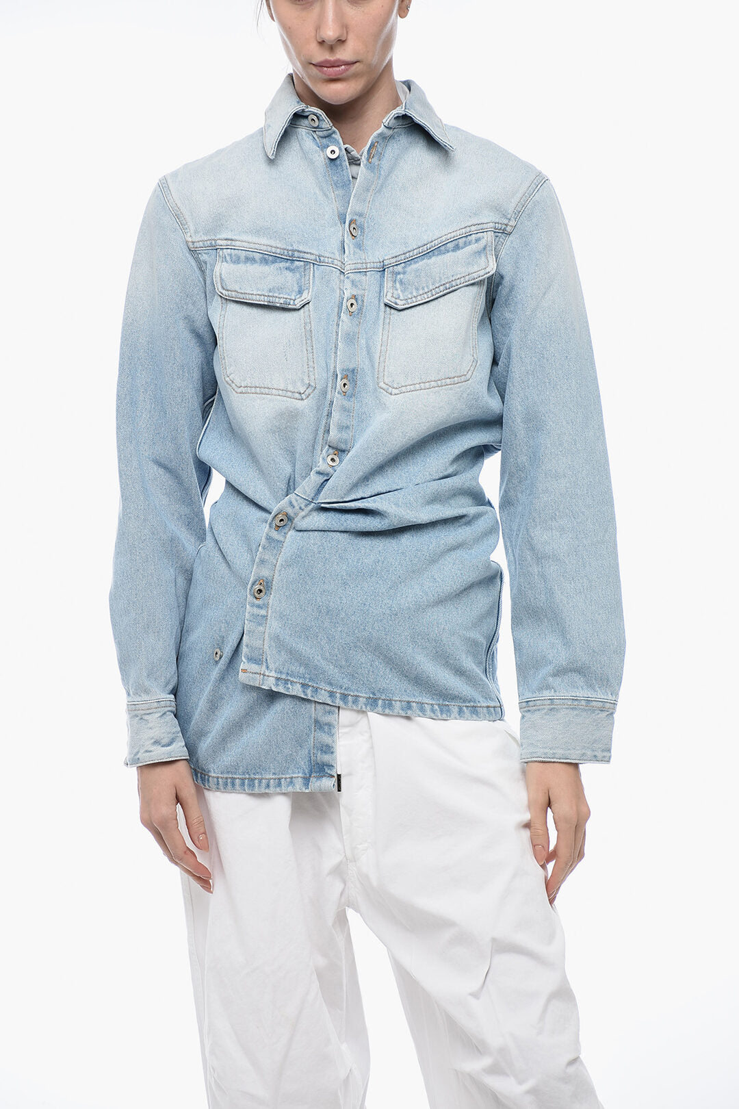 

Куртка джинсовая TOYBOX SEASONAL Off-White с пуговицами с логотипом