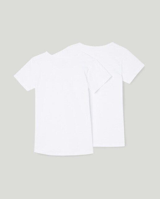 Комплект из 2 футболок для девочек с короткими рукавами Cotton Juice, белый — фото 2