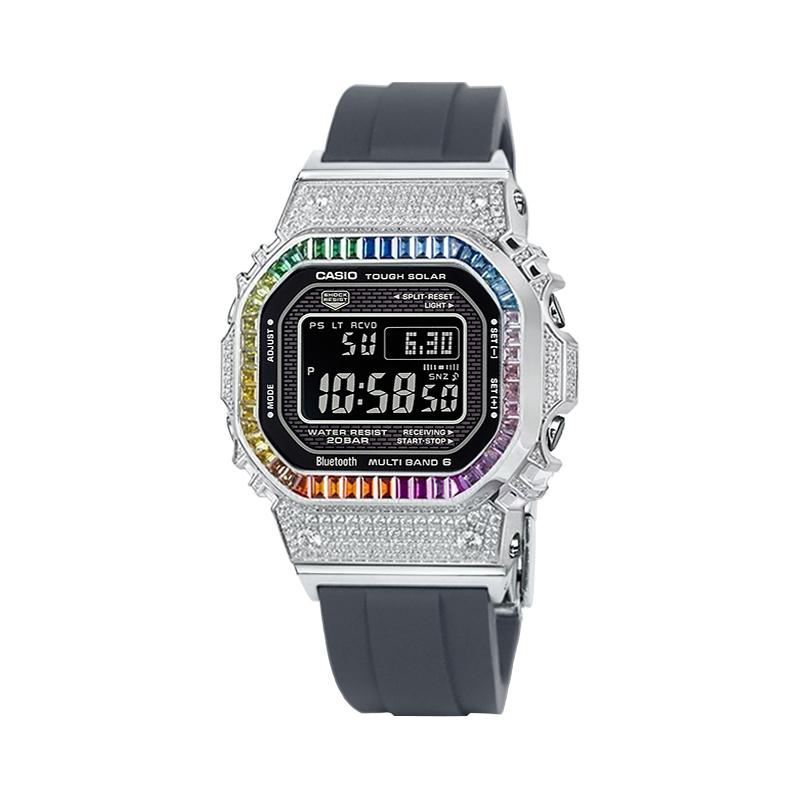 

CASIO Ретрофит серия солнечные часы с датчиком движения ремешок из смолы унисекс черный циферблат