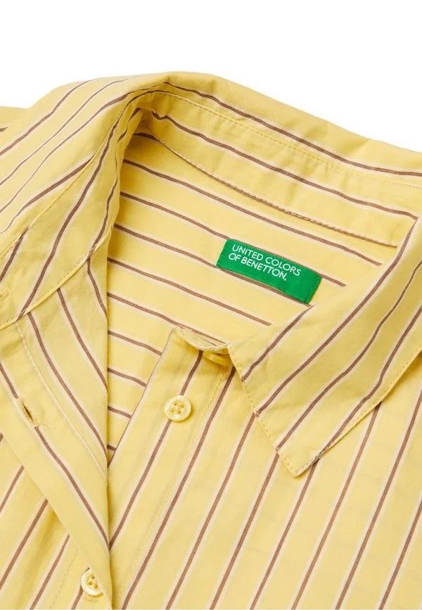 Полосатая рубашка свободного кроя United Colors Of Benetton, Multicolor — фото 3