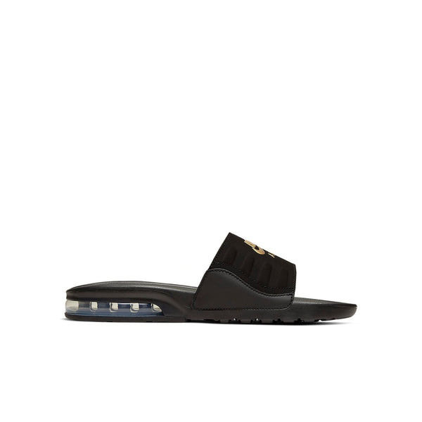 Тапочки air max camden slide 'black metallic gold' Nike, черный — фото 2