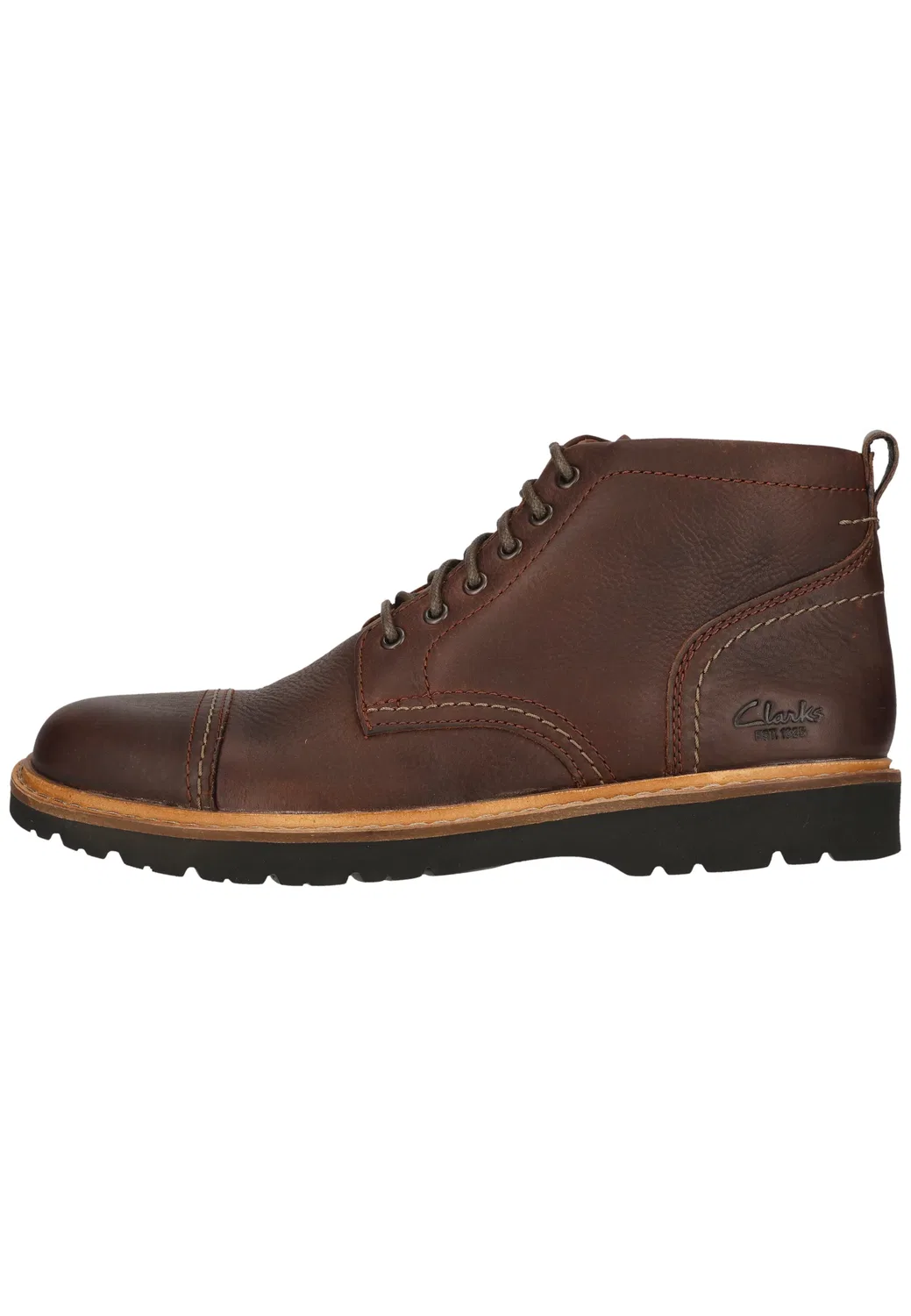 Ботинки шнурованные Weltridge Zip, Clarks, 5228 dark brown lea — фото 3