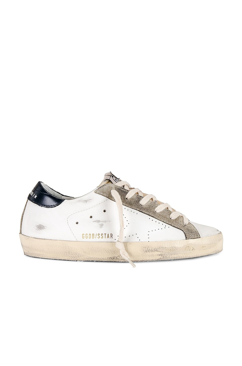 Кроссовки Golden Goose Super-Star, цвет White, Yellow, Taupe, & Night Blue