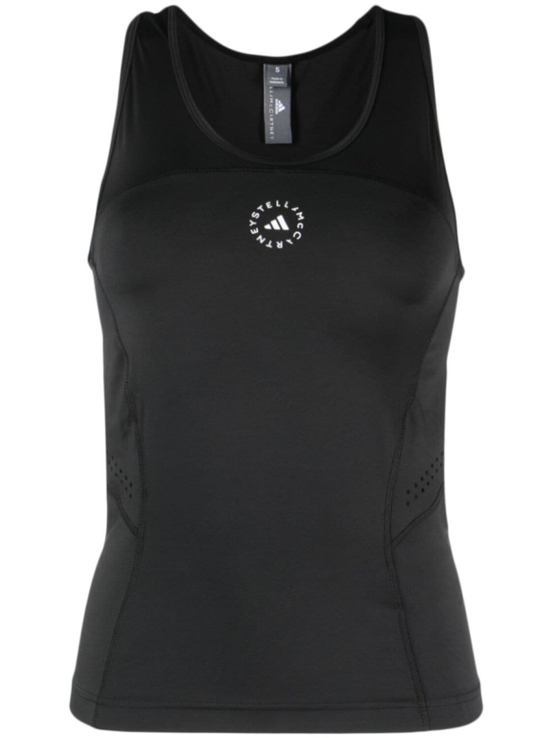 

adidas by Stella McCartney топ с логотипом, черный