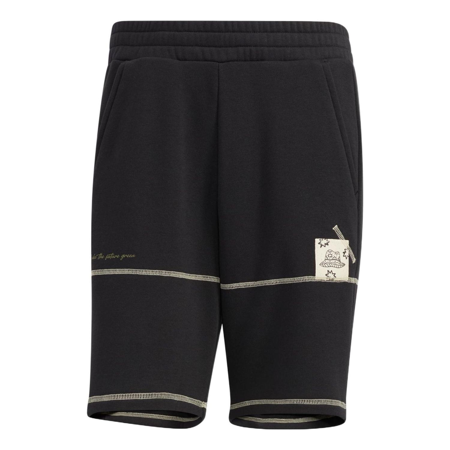 

Шорты adidas neo Solid Color Design Straight Athleisure Casual Sports Shorts Black HH7673