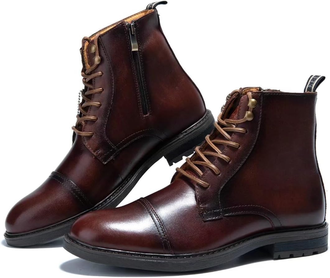Мужские ботинки Arkbird Chukka из натуральной кожи, классические повседневные ботинки оксфордского стиля, темно-коричневый — фото 2