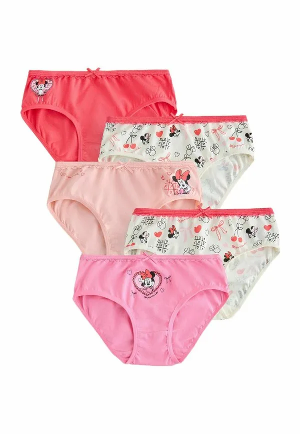 Трусы минни маус стандартного кроя, 5 штук в упаковке Next, Red Pink