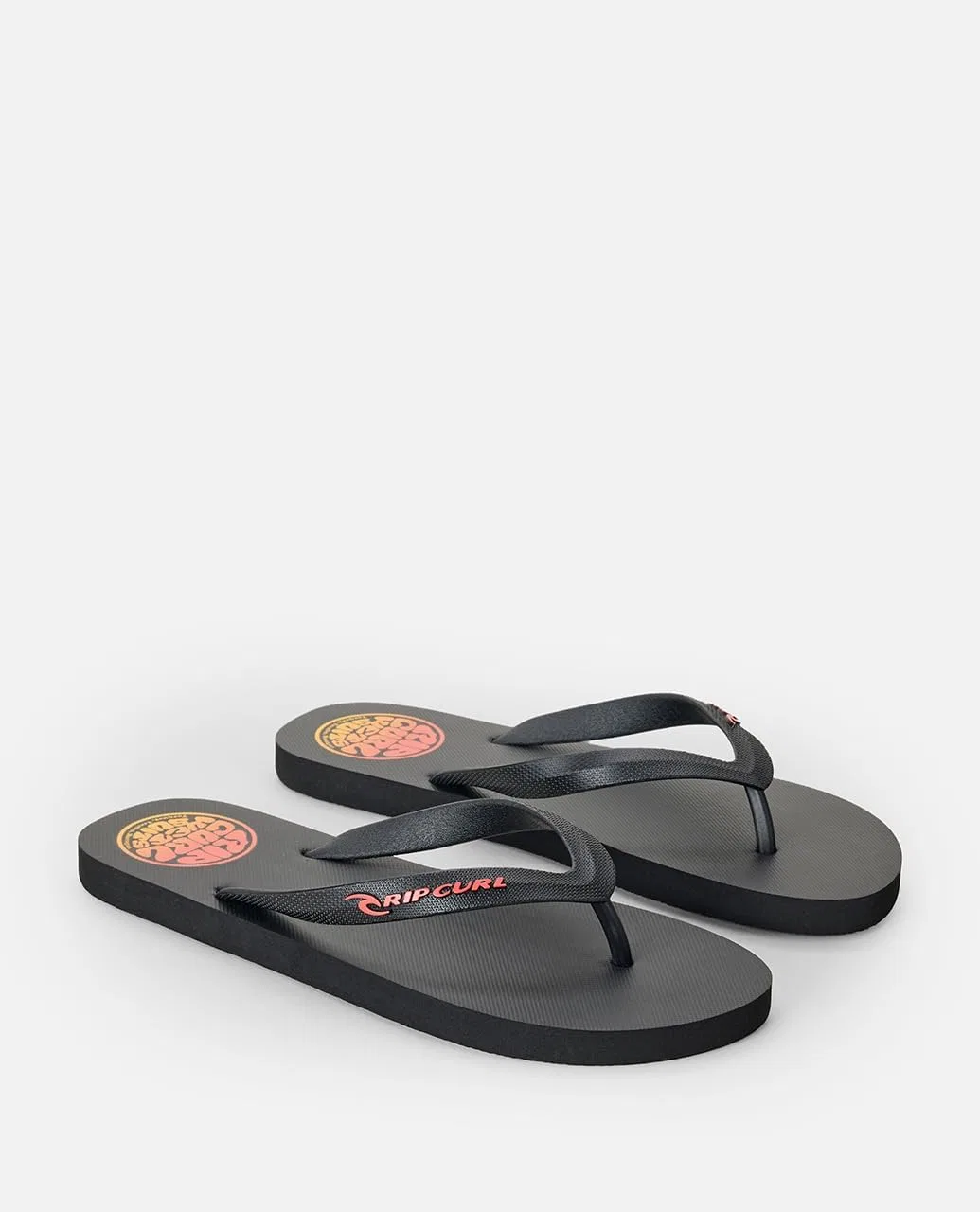 Сандалии с изображением Icons of Surf Rip Curl, черный с оранжевым — фото 2