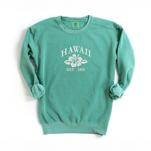 

Вышитая гавайская цветочная толстовка garment dyed Simply Sage Market, Seafoam, Зеленый, Вышитая гавайская цветочная толстовка garment dyed Simply Sage Market, Seafoam