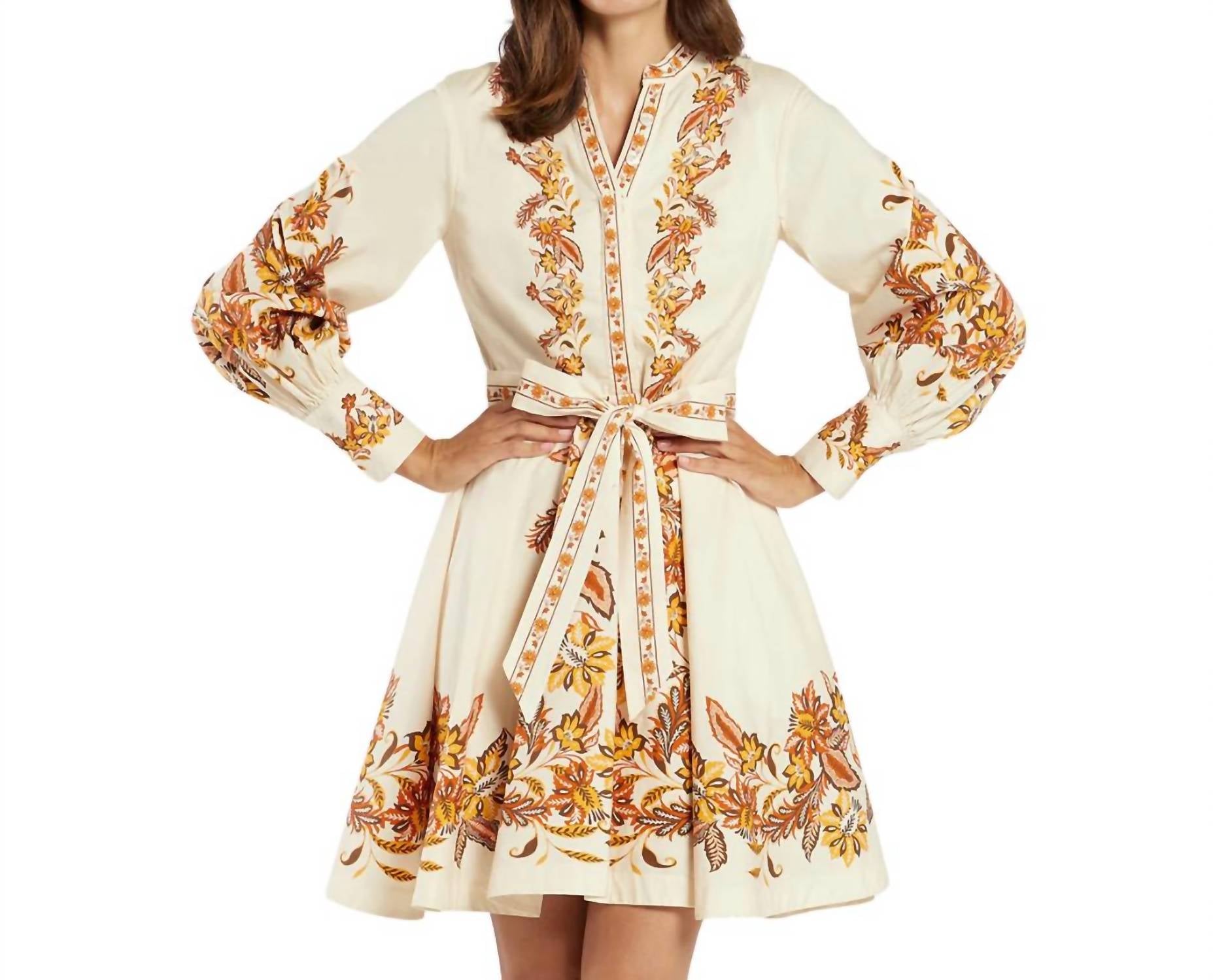 

Платье Petra в каштановом цвете JUDE CONNALLY, цвет auburn floral