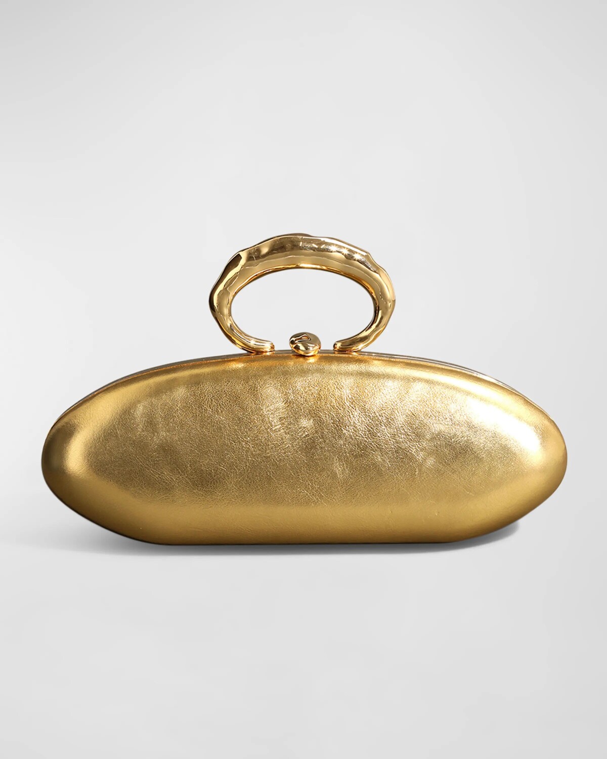 

Клатч Molten Gold Bullet Minaudiere - Gold Alexis Bittar, золотой