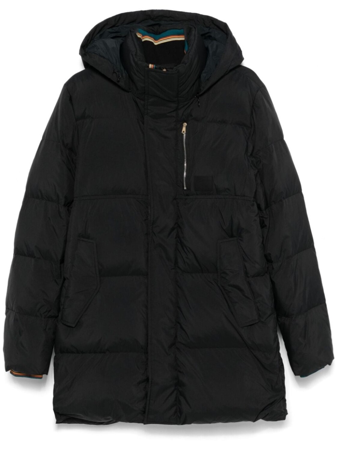 

Paul Smith пальто с капюшоном, черный