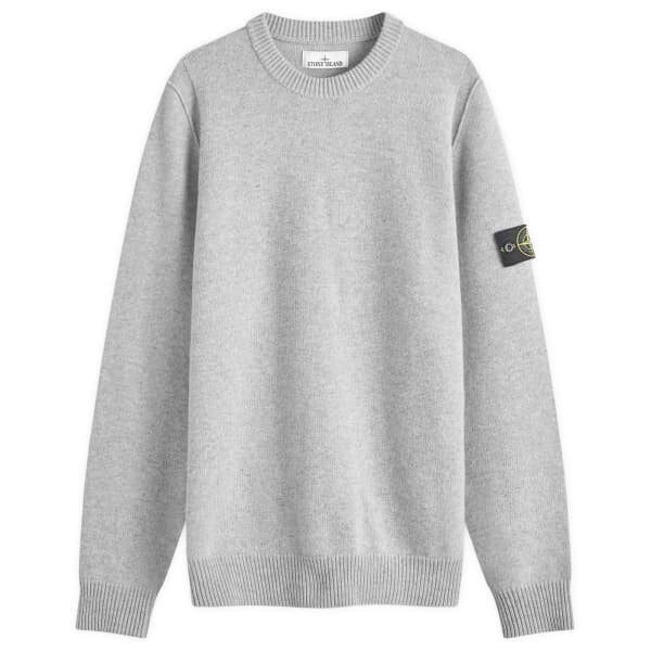 

Джемпер из овечьей шерсти с обратным швом Stone Island, серый