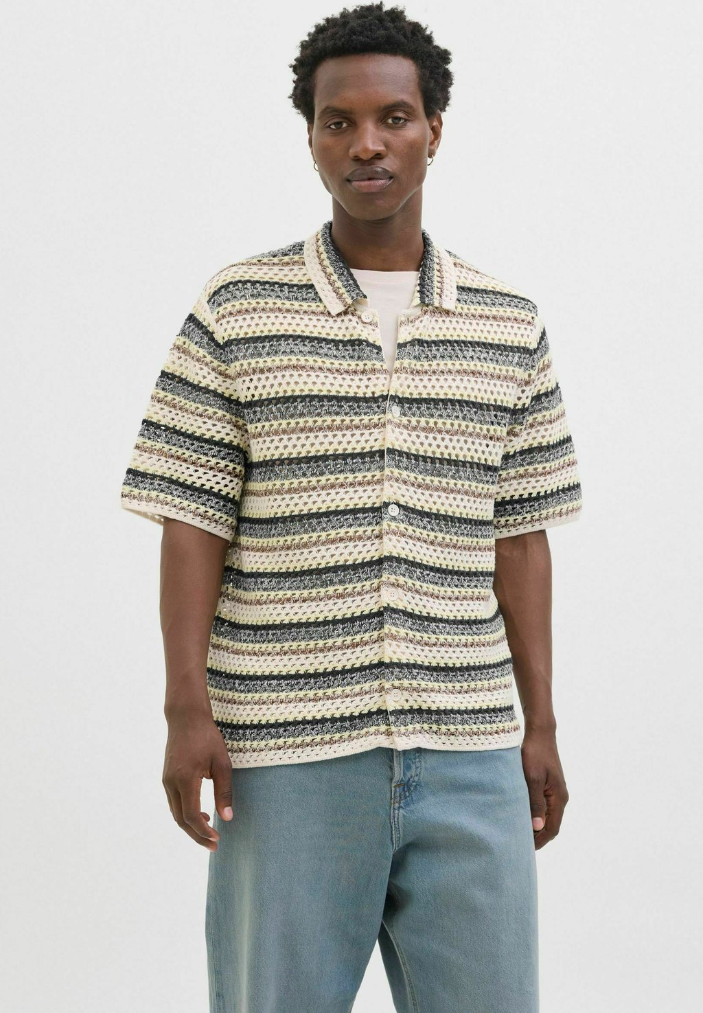 

Кардиган GESTREIFT Jack & Jones, коричневый