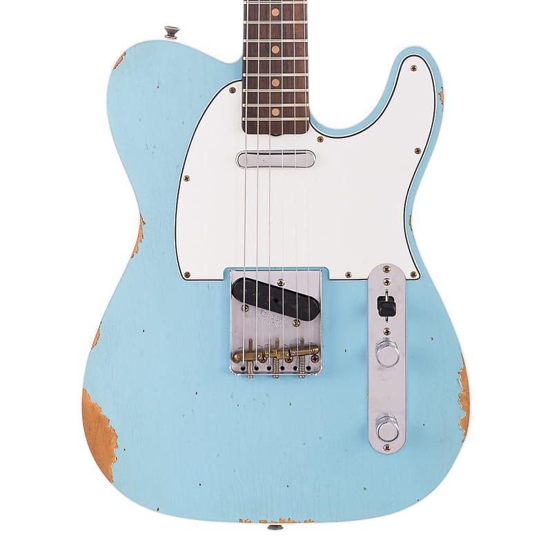 

Электрогитара Fender Custom Shop 1960 Bound Telecaster Relic, Lark Custom - Daphne Blue