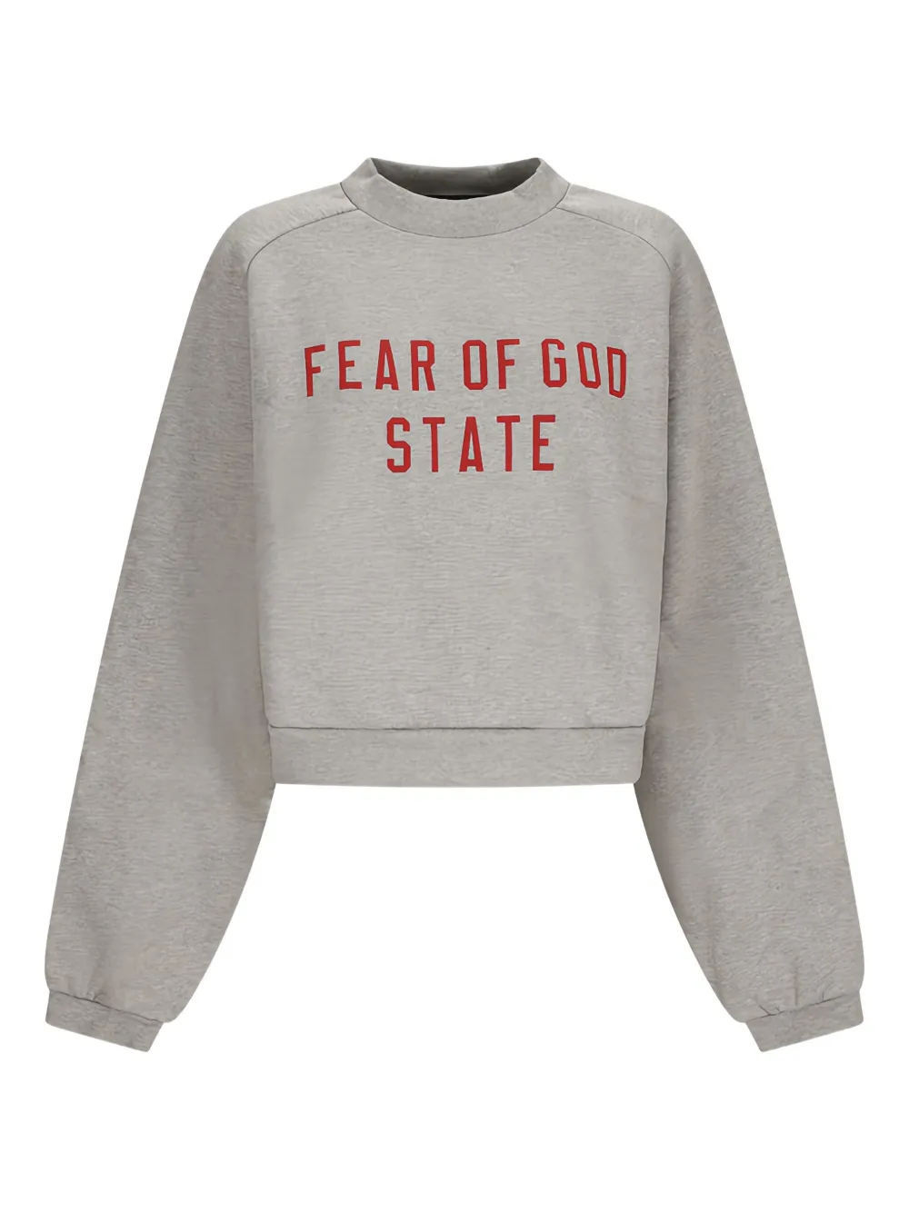 

Флисовая толстовка с круглым вырезом FEAR OF GOD ESSENTIALS, серый