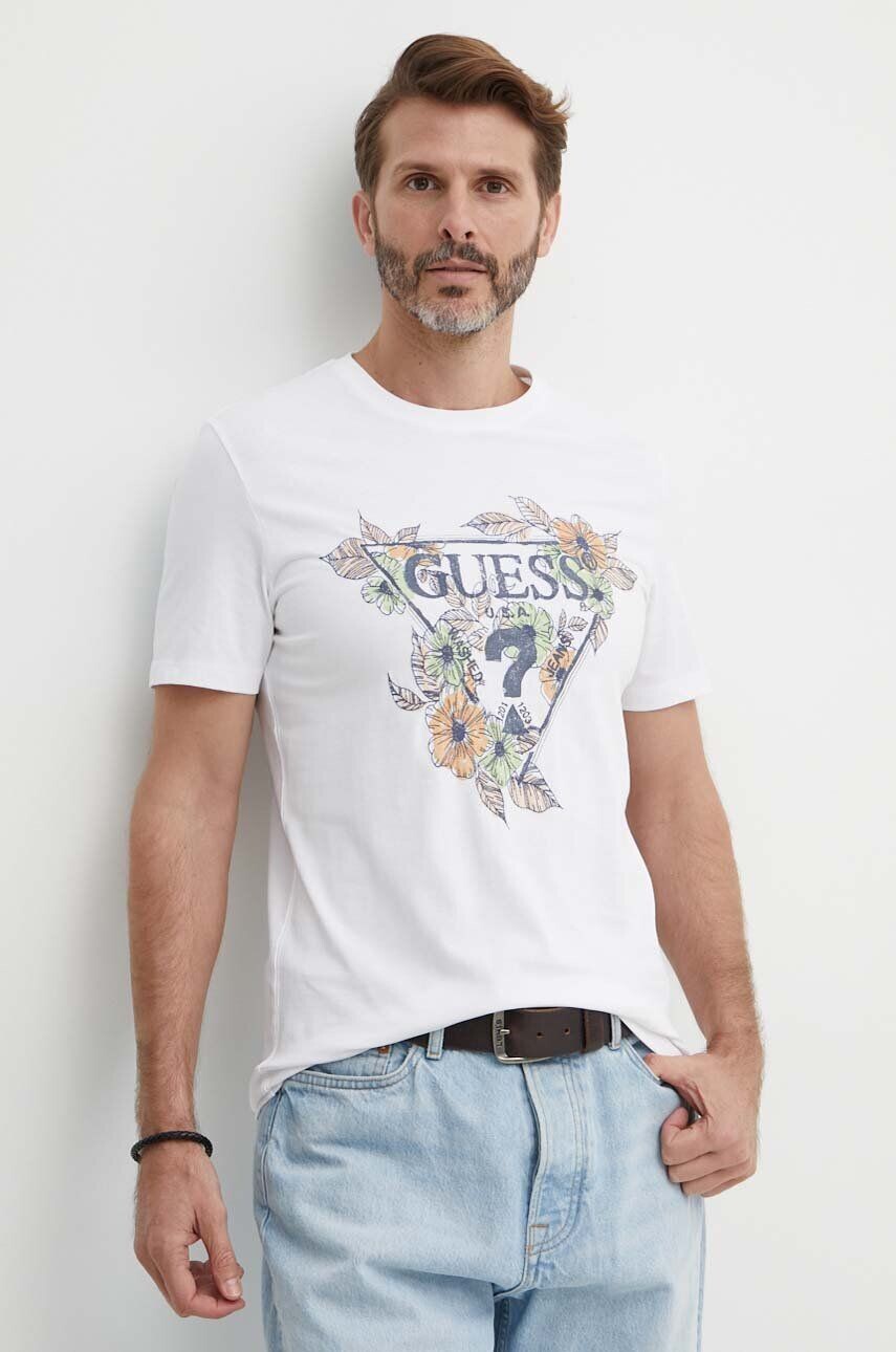 

Футболка Guess из хлопка, белый