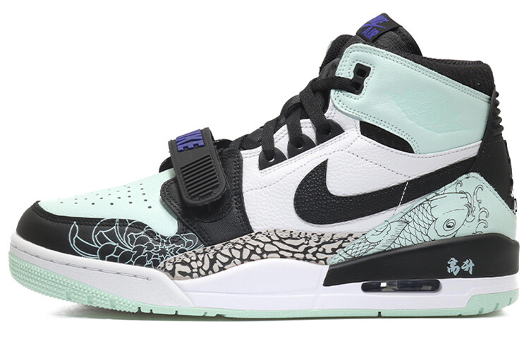 

Кроссовки JORDAN Legacy 312 Vintage Basketball Shoes Men High-Top Black White Green, Черный, Кроссовки JORDAN Legacy 312 Vintage Basketball Shoes Men High-Top Black White Green