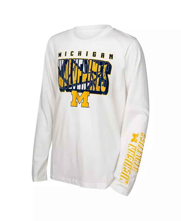 Детский комбинированный набор футболок Preschool Michigan Wolverines In the Mix Outerstuff — фото 2