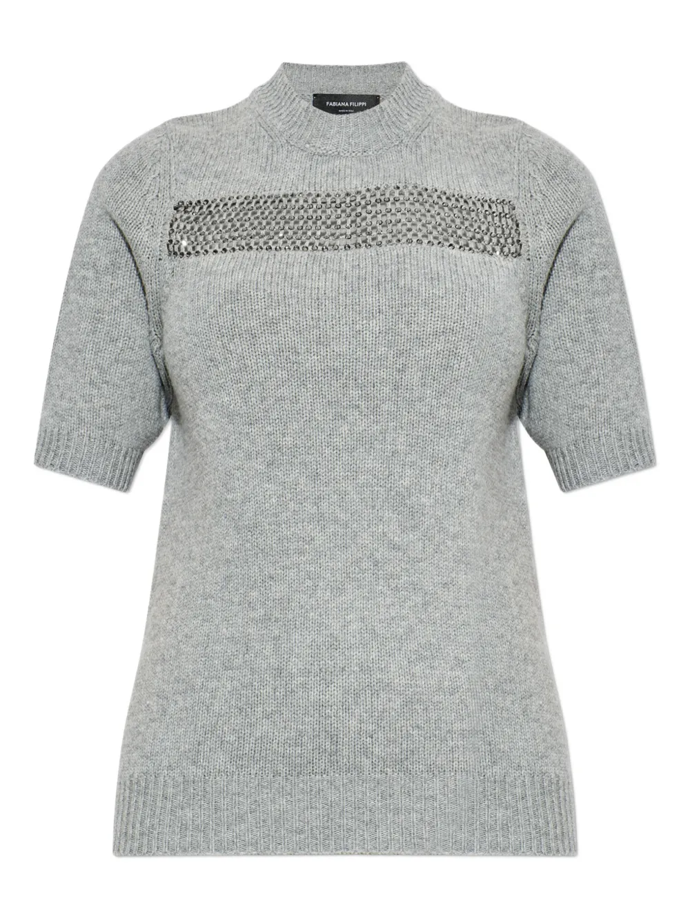 

Украшенный свитер Fabiana Filippi, серый
