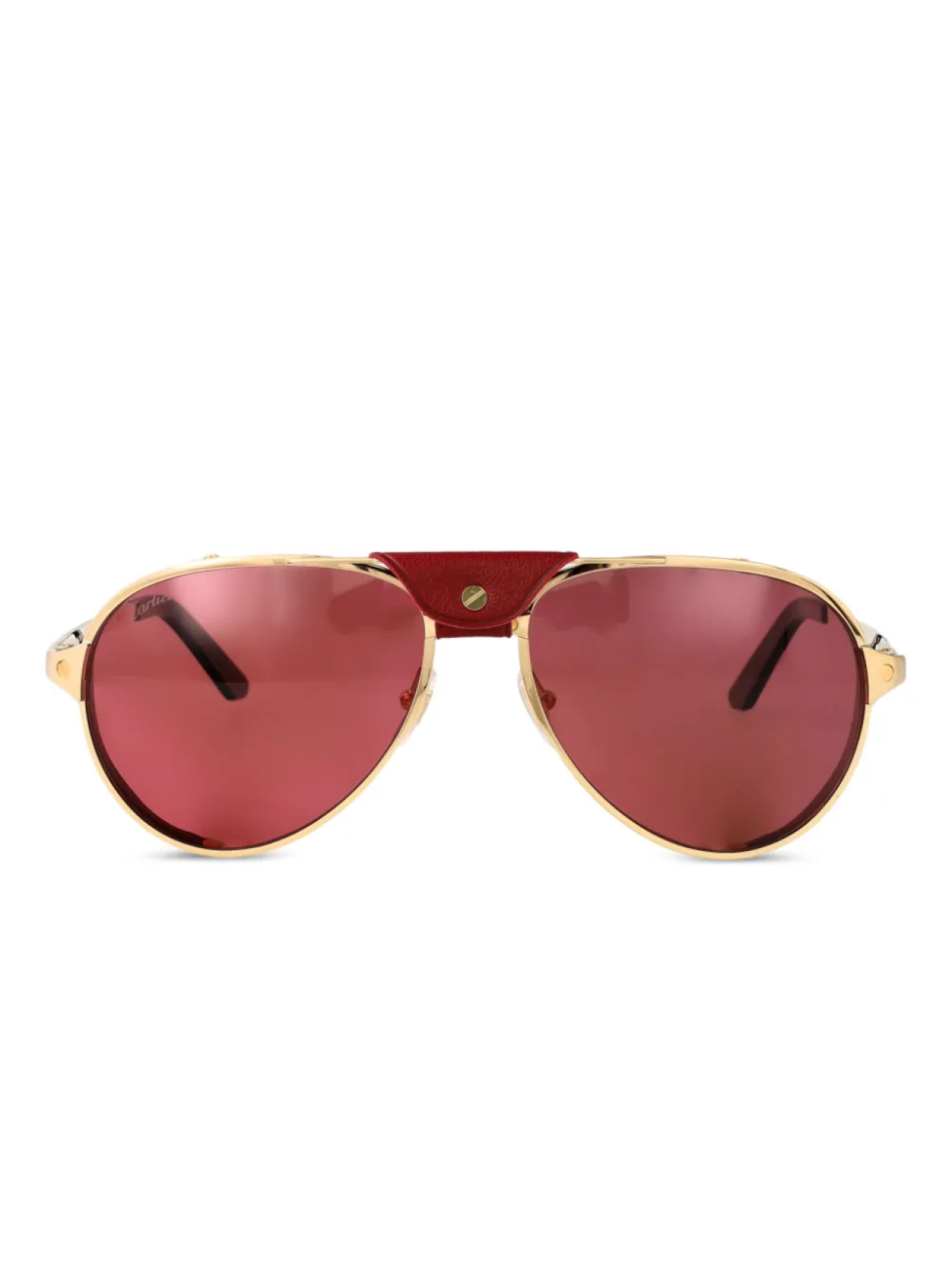 

Солнцезащитные очки в оправе Navigator Cartier Eyewear, золотой