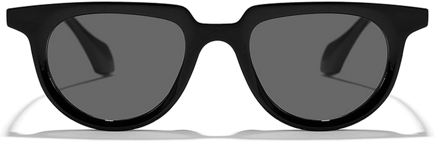 

Роскошные винтажные круглые солнцезащитные очки с плоской верхней частью для женщин и мужчин, модные популярные солнцезащитные очки в стиле панк, для активного отдыха и вождения, защита от ультрафиолета UV400 mincl, Black