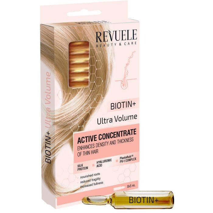 

Набор косметики Concentrado Activo para Cabello Biotin+ Ampollas Revuele, 5 ml