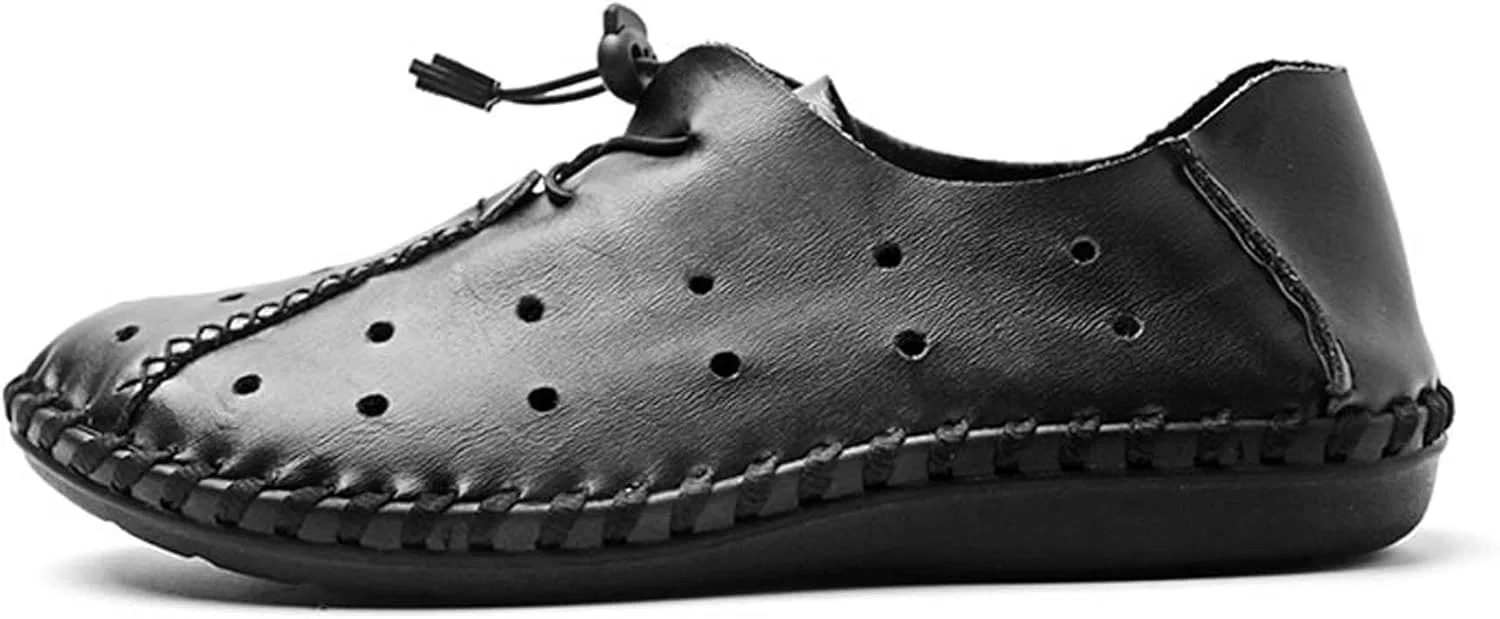 Мокасины мужские летние дышащие, бренд не указан, модель Classic Loafers, черный — фото 4